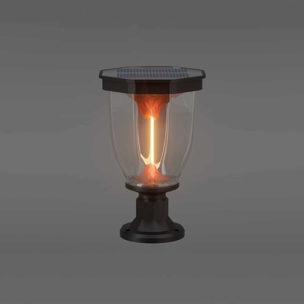 Tapetum Gate Light Volcano Series — real installation photo